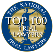 top 100 trial lawyers badge