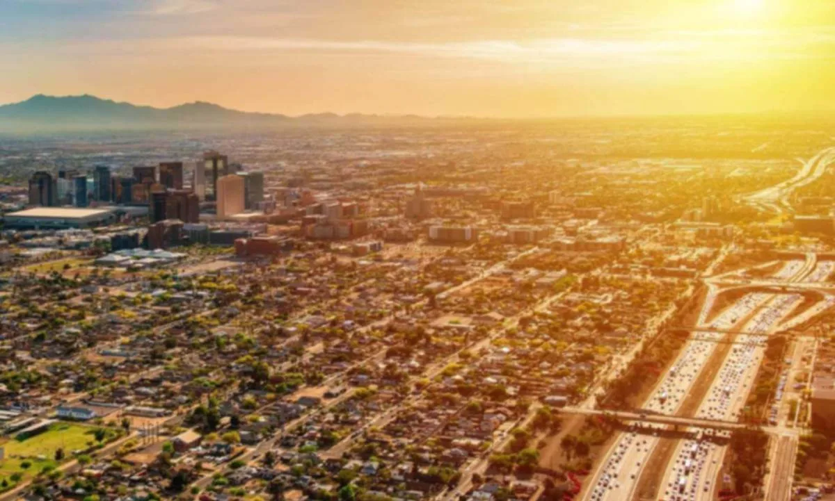 aerial view of arizona